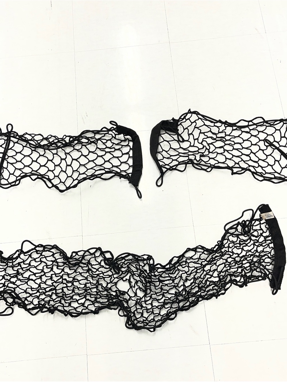 BLACK ELASTIC MESH SUV TRUNK CARGO NET (SET OF 3)